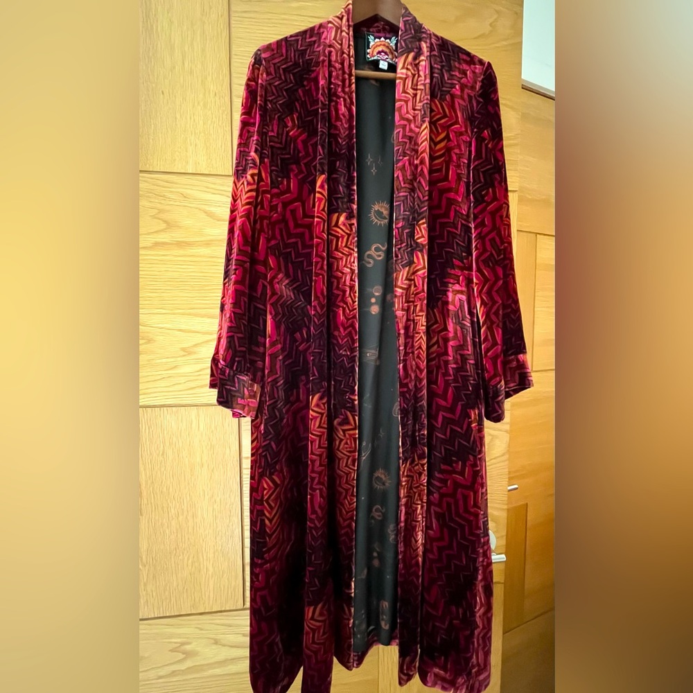 Johnny Was-Belle Velvet Kimono- Multi - Picture 7 of 9